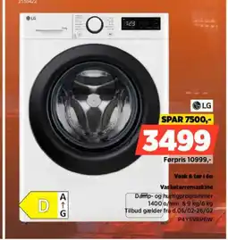 Power LG Vasketørremaskine P4Y5VRP6W tilbud