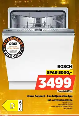 Power BOSCH Int. opvaskemaskine SMV4HMX01S tilbud