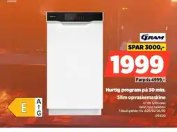 Power GRAM Slim opvaskemaskine DS4110 tilbud
