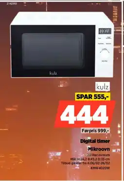 Power KULZ Mikroovn KMW4020W tilbud