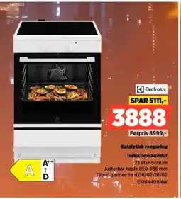 Power Electrolux Induktionskomfur EKI64408NW tilbud