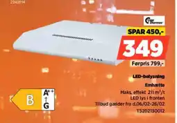 Power LED-belysning Emhætte T5202130012 tilbud