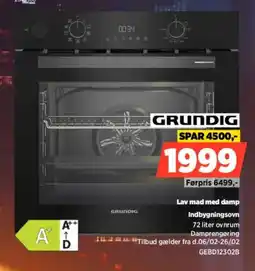 Power GRUNDIG Indbygningsovn GEBD12302B tilbud