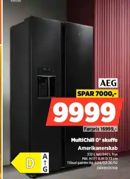 Power AEG Amerikanerskab ORX9V351DB tilbud