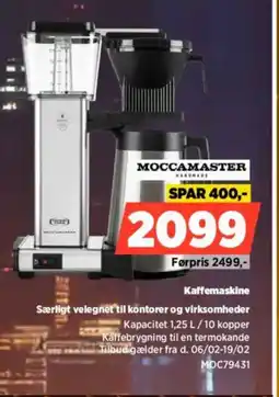 Power MOCCAMASTER Kaffemaskine MOC79431 tilbud