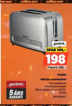 Power Point Toaster POT5010ST tilbud