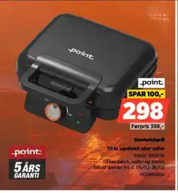 Power Point Sandwichgrill POSM5000 tilbud