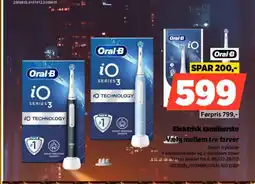 Power ORAL-B Elektrisk tandbørste IOS3SIBL/IOSMBK/ORALBIO3SBP tilbud