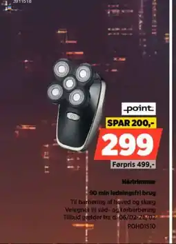 Power Point Hårtrimmer POHD1510 tilbud