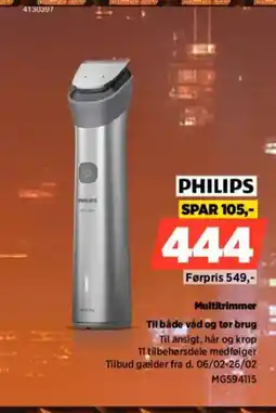 Power PHILIPS Multitrimmer MG594115 tilbud