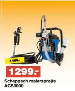 Bauhaus Scheppach malersprøjte ACS3000 tilbud
