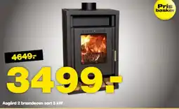 Bauhaus Asgård 2 brændeovn sort 5 kW tilbud