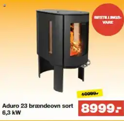 Bauhaus Aduro 23 brændeovn sort 6.3 kW tilbud