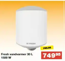 Bauhaus Fresh vandvarmer 30 L 1500 W tilbud