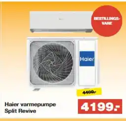 Bauhaus Haier varmepumpe Split Revive tilbud
