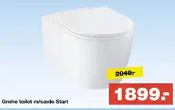 Bauhaus Grohe toilet m/sæde Start tilbud