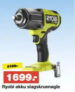 Bauhaus Ryobi akku slagskruenøgle tilbud