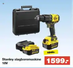 Bauhaus Stanley slagboremaskine 18V tilbud