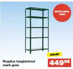 Bauhaus Regalux tunglastreol mørk grøn tilbud