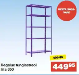 Bauhaus Regalux tunglastreol lilla 350 tilbud