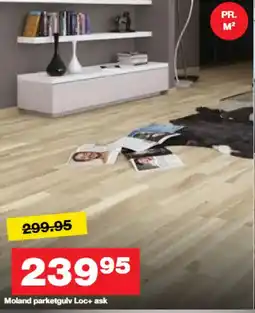 Bauhaus Moland parketgulv Loc+ ask tilbud