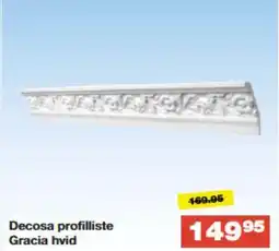 Bauhaus Decosa profilliste Gracia hvid tilbud