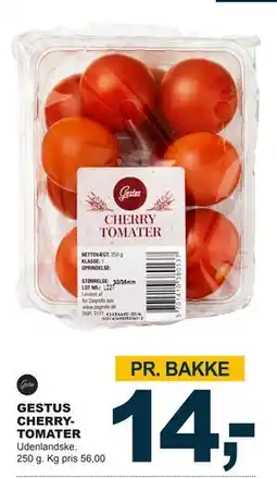 Let-Køb GESTUS CHERRYTOMATER tilbud