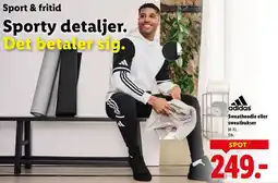 Lidl Adidas Sweathoodie eller sweatbukser tilbud