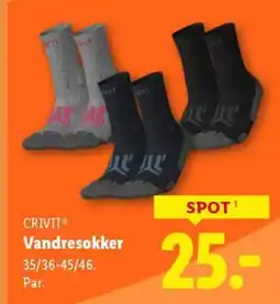 Lidl CRIVITⓇ Vandresokker tilbud