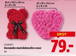 Lidl LIVARNOⓇ Gaveæske med dekorative roser tilbud