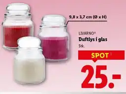 Lidl LIVARNOⓇ Duftlys i glas tilbud