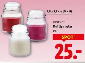 LIVARNOⓇ Duftlys i glas