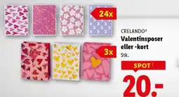 Lidl CRELANDO® Valentinsposer eller -kort tilbud