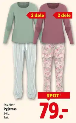 Lidl ESMARAⓇ Pyjamas tilbud