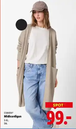 Lidl ESMARA® Midicardigan tilbud