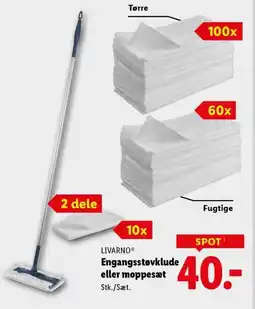 Lidl LIVARNOⓇ Engangsstøvklude eller moppesæt tilbud