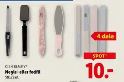 Lidl CIEN BEAUTY® Negle- eller fodfil tilbud