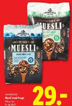 Lidl Crownfield Premium Muesli tilbud