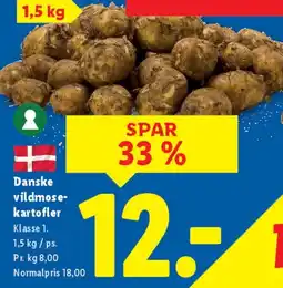 Lidl Danske vildmose-kartofler tilbud