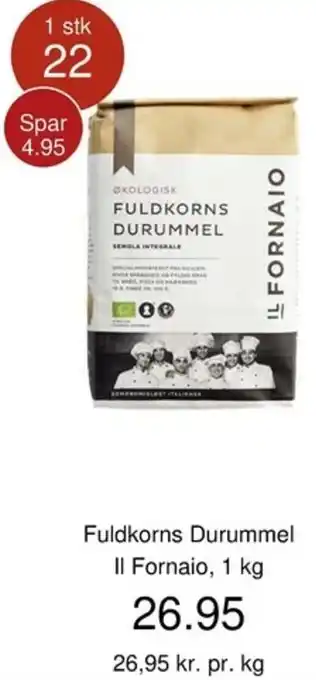 Fuldkorns Durummel II Fornaio