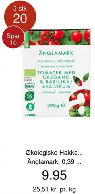 Økologiske Hakkede Tomater Med Oregano & Basilika/Basilikum
