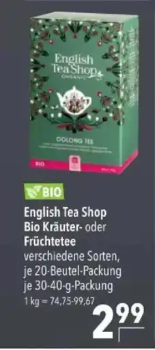 Citti English Tea Shop Bio Kräuter- oder Früchtetee tilbud