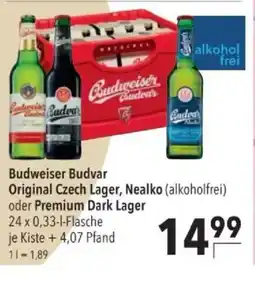 Citti Budweiser Budvar Original Czech Lager, Nealko (alkoholfrei) oder Premium Dark Lager tilbud