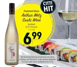 Citti Frankreich-Elsass Arthur Metz Sushi Wine tilbud