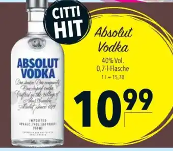 Citti Absolut Vodka tilbud