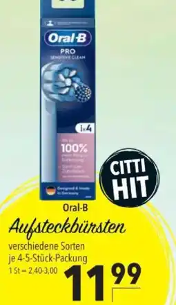 Citti Oral-B Aufsteckbürsten tilbud