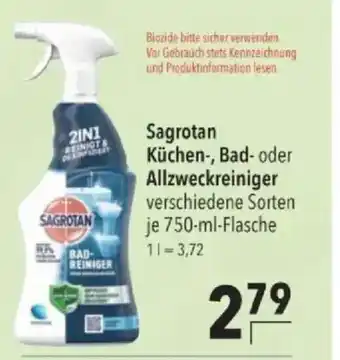 Citti Sagrotan Küchen-, Bad- oder Allzweckreiniger tilbud