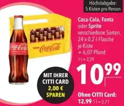 Citti Coca-Cola, Fanta oder Sprite tilbud