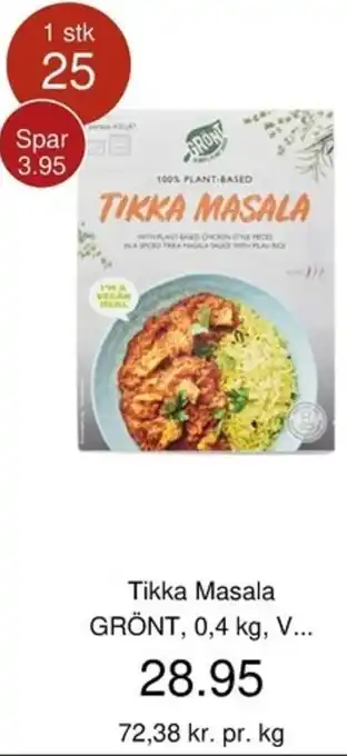 Tikka Masala Grönt