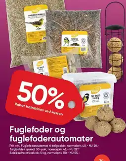 BigDollar Fuglefoder og fuglefoderautomater tilbud